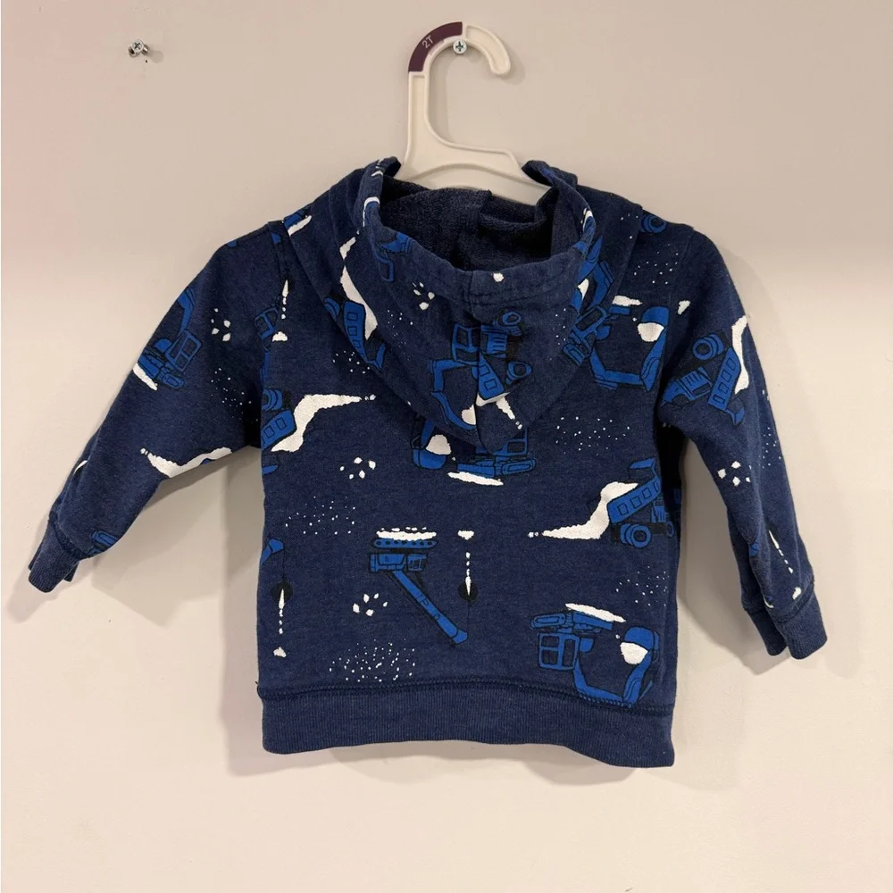 Carter's Navy Construction Print Hoodie